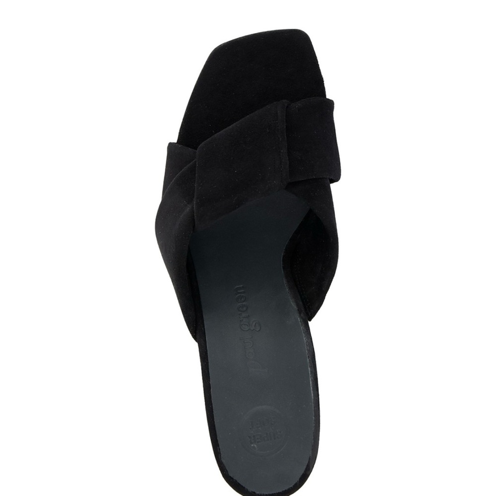 Paul Green Women’s Yasmin Black suede slide sandal size 8